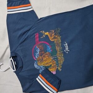 Vintage Utah Autumn Nature Graphic Tshirt 1984 Eagle Sportswear Tag Size Large